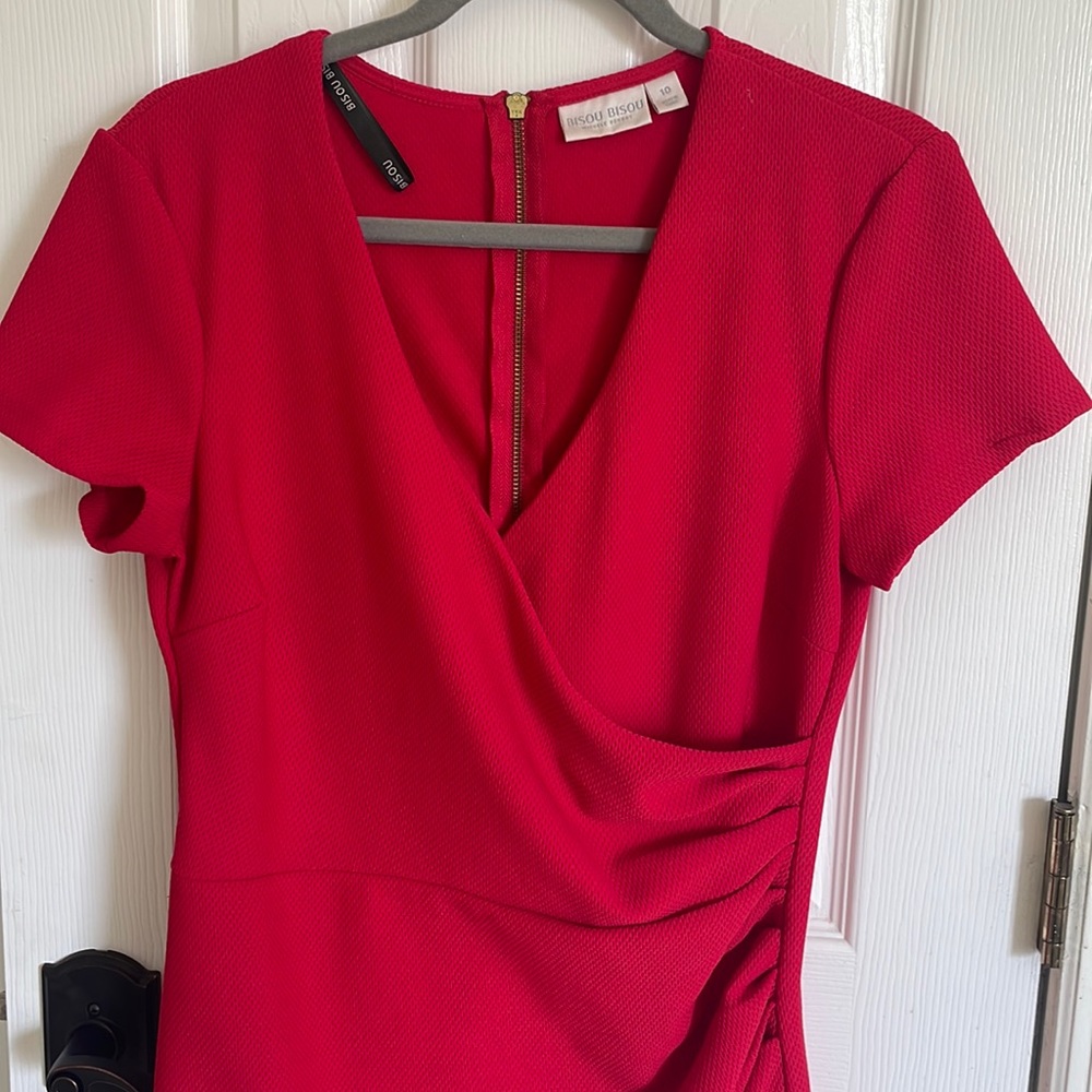 Bisou Bisou Michele Bonbot red dress